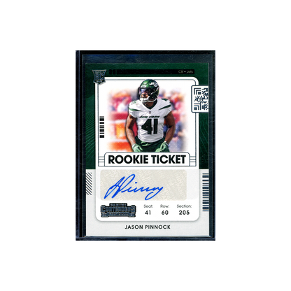 Jason Pinnock 2021 Panini Contenders Football Rookie Ticket Auto