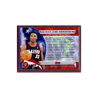 Scottie Pippen 2000 Topps Finest Basketball World's Finest