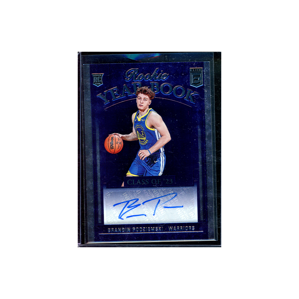 Brandin Podziemski 2023-24 Panini Donruss Elite Basketball Rookie Yearbook Auto