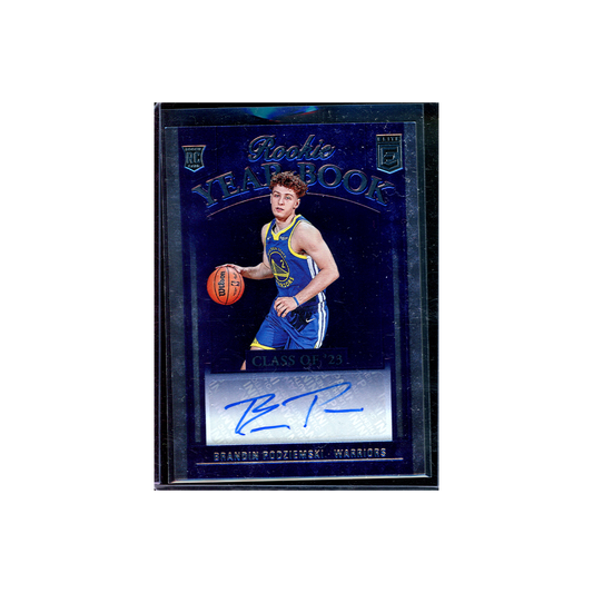 Brandin Podziemski 2023-24 Panini Donruss Elite Basketball Rookie Yearbook Auto