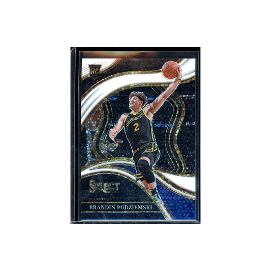 Brandin Podziemski 2023-24 Panini Select Basketball Fast Break White Courtside Rookie /75