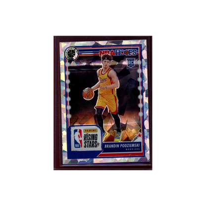 Brandin Podziemski 2023-24 Panini Premium Stock Basketball Rookie Rising Stars Cracked Ice