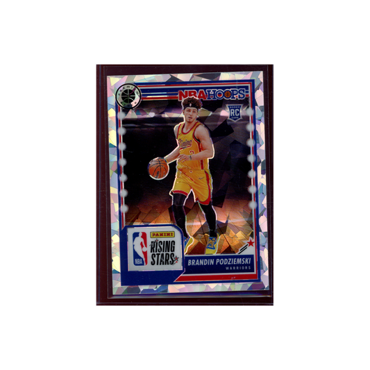 Brandin Podziemski 2023-24 Panini Premium Stock Basketball Rookie Rising Stars Cracked Ice
