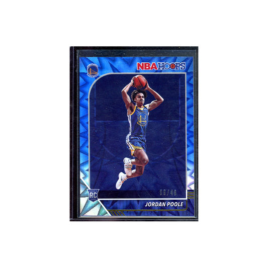 Jordan Poole 2019-20 Panini Hoops Basketball Blue Explosion Rookie /49