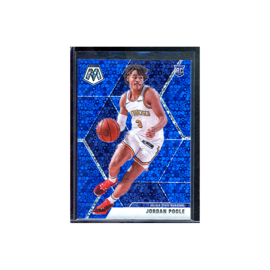 Jordan Poole 2019-20 Panini Mosaic Basketball Fast Break Blue Rookie /85