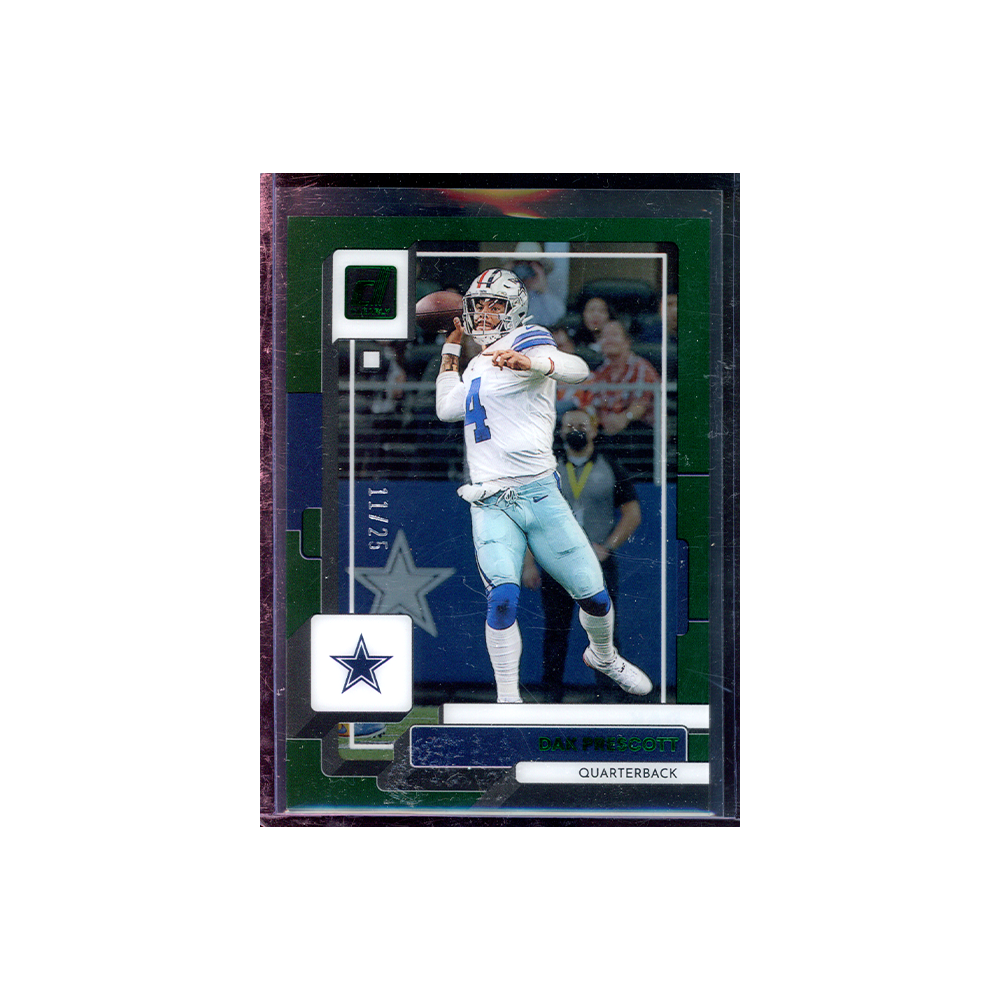 Dak Prescott 2022 Panini Clearly Donruss Football Green /25