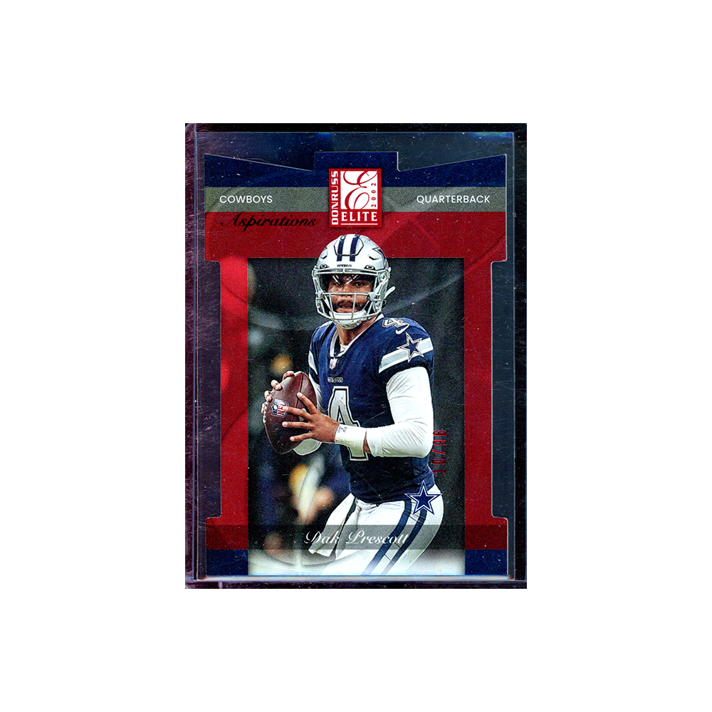 Dak Prescott 2022 Panini Donruss Elite Football Aspirations Die-Cut Red /96