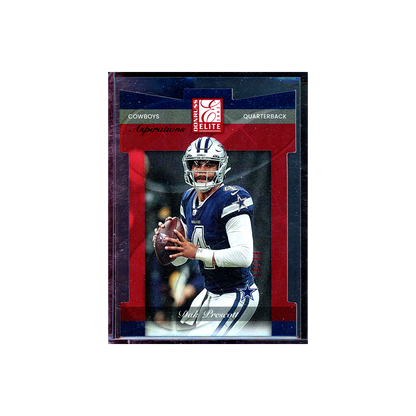 Dak Prescott 2022 Panini Donruss Elite Football Aspirations Die-Cut Red /96