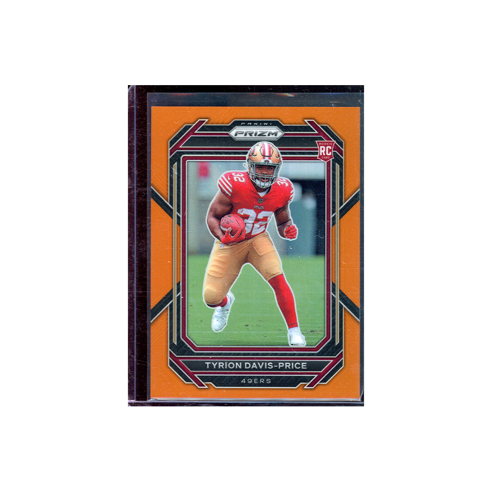 Tyrion Davis-Price 2022 Panini Prizm Football Orange Prizm Rookie /249