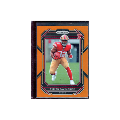 Tyrion Davis-Price 2022 Panini Prizm Football Orange Prizm Rookie /249