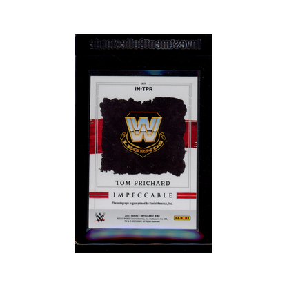 Tom Prichard 2023 Panini Impeccable WWE Indelible Ink Auto /75