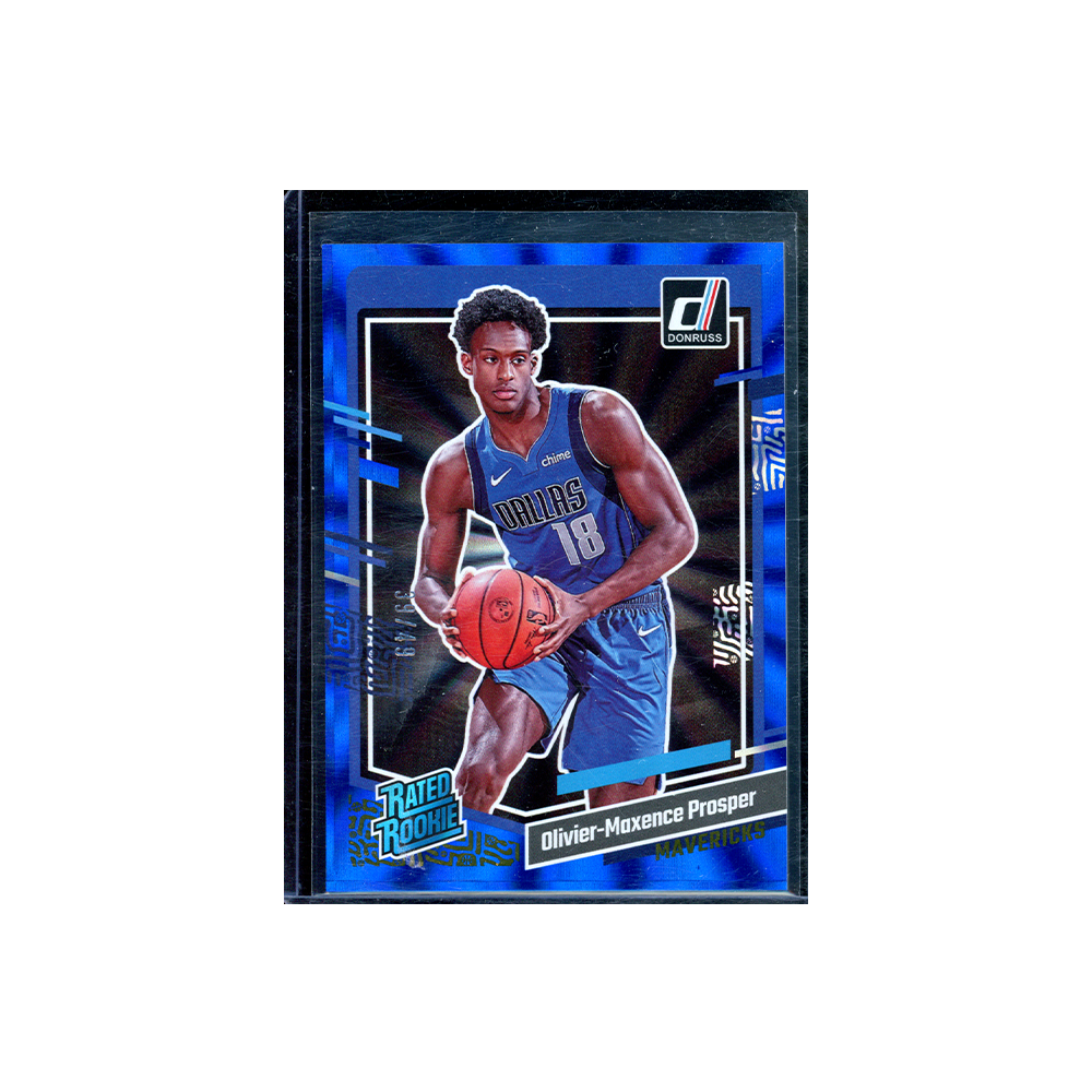 Olivier-Maxence Prosper 2023-24 Panini Donruss Basketball Rated Rookie Blue /49