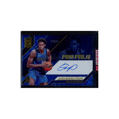 Olivier-Maxence Prosper 2023-24 Panini Donruss Elite Basketball Pen Pals Rookie Auto /25