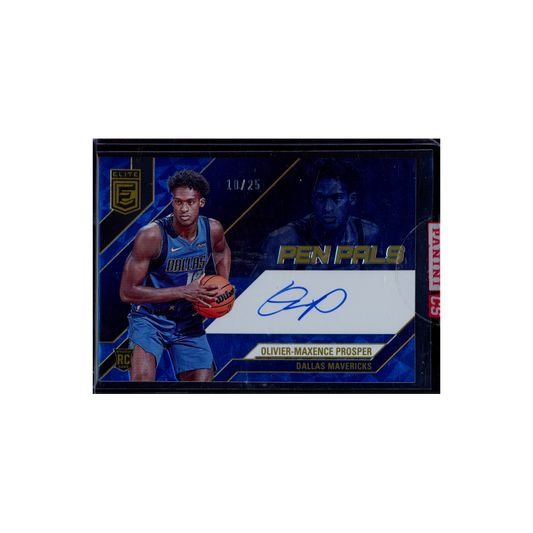 Olivier-Maxence Prosper 2023-24 Panini Donruss Elite Basketball Pen Pals Rookie Auto /25