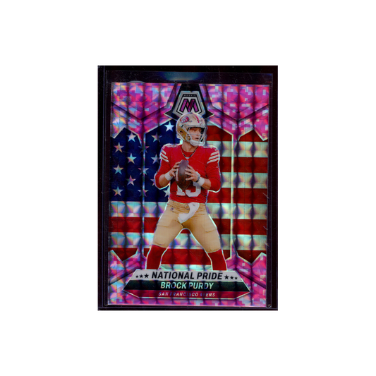 Brock Purdy 2024 Panini Mosaic Football National Pride Pink Camo