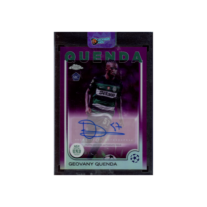 Geovany Quenda 2025 Topps Chrome Rookie Auto Purple Refractor /75