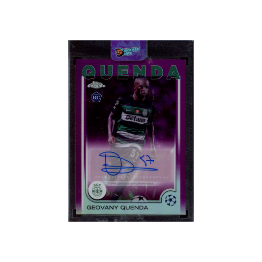 Geovany Quenda 2025 Topps Chrome Rookie Auto Purple Refractor /75