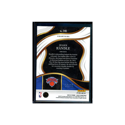 Julius Randle 2023-24 Panini Select Basketball White Disco Courtside /75