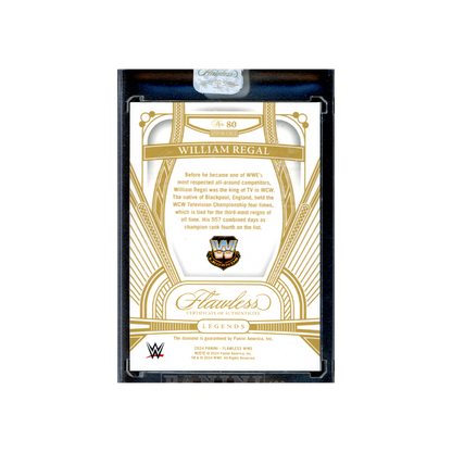 William Regal 2024 Panini Flawless WWE Ruby /15 #80