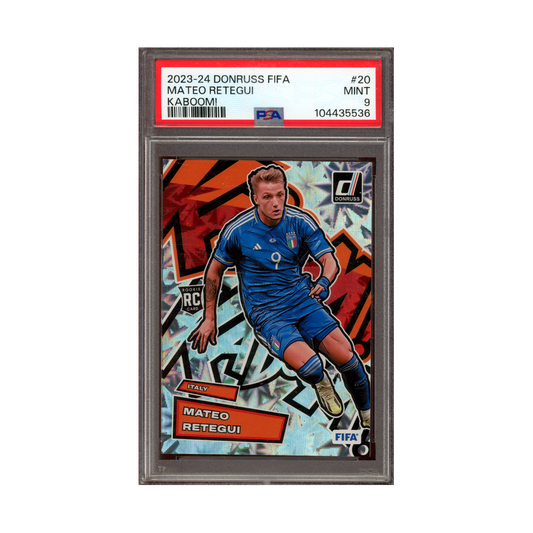 Mateo Retegui 2023-24 Panini Donruss Fifa Kaboom PSA 9
