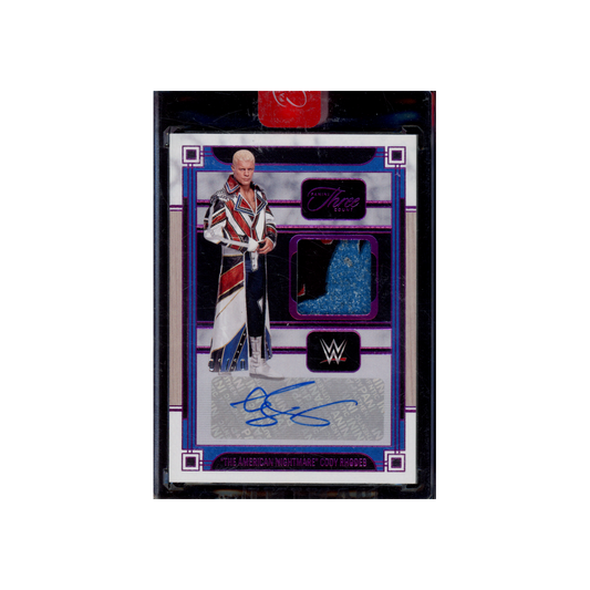 Cody Rhodes 2024 Panini Three Count WWE Patch Auto Pink /10