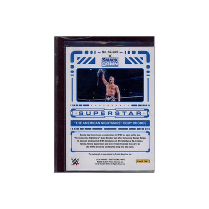 Cody Rhodes 2024 Panini Photogenic WWE Superstar Fireworks Auto /5
