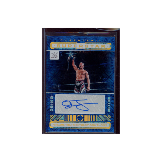 Cody Rhodes 2024 Panini Photogenic WWE Superstar Fireworks Auto /5