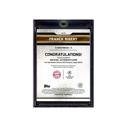 Franck Ribery 2023-24 Topps Museum UCL Auto Red /25