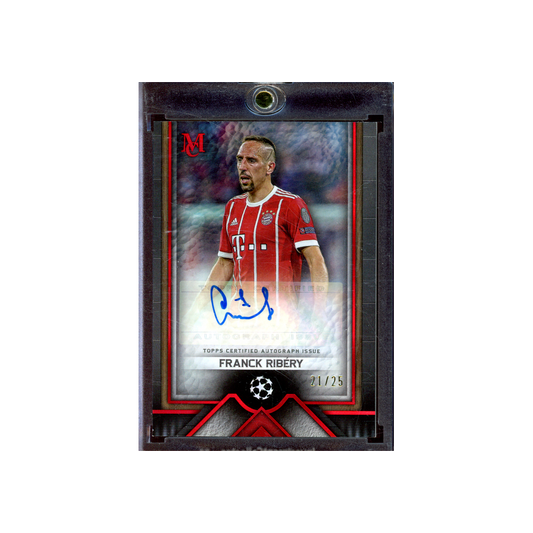 Franck Ribery 2023-24 Topps Museum UCL Auto Red /25