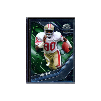 Jerry Rice 2023 Topps Composite Football Chrome Black Green /99