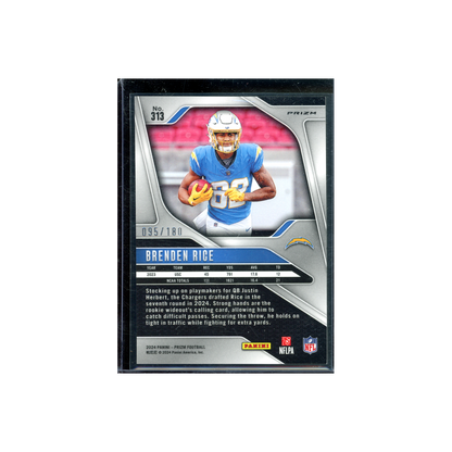Brenden Rice 2024 Panini Prizm Football Hyper Prizm Rookie /180
