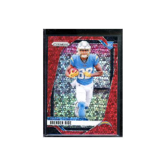 Brenden Rice 2024 Panini Prizm Football No Huddle Red Prizm Rookie /75