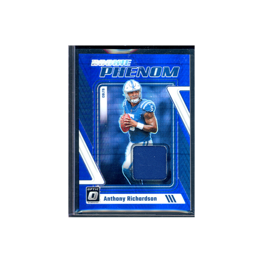 Anthony Richardson 2023 Panini Donruss Optic Football Rookie Phenom Patch Blue