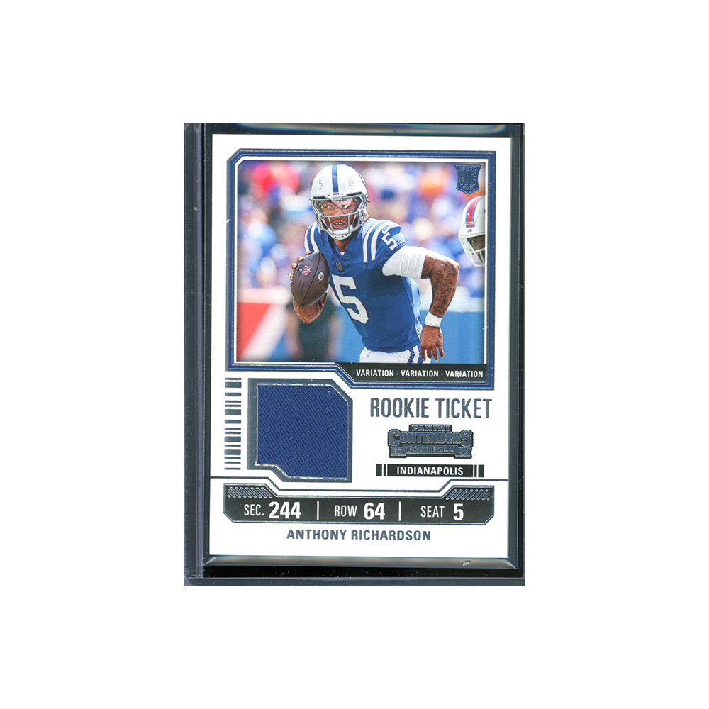 Anthony Richardson 2023 Panini Contenders Football Rookie Ticket Patch Variation