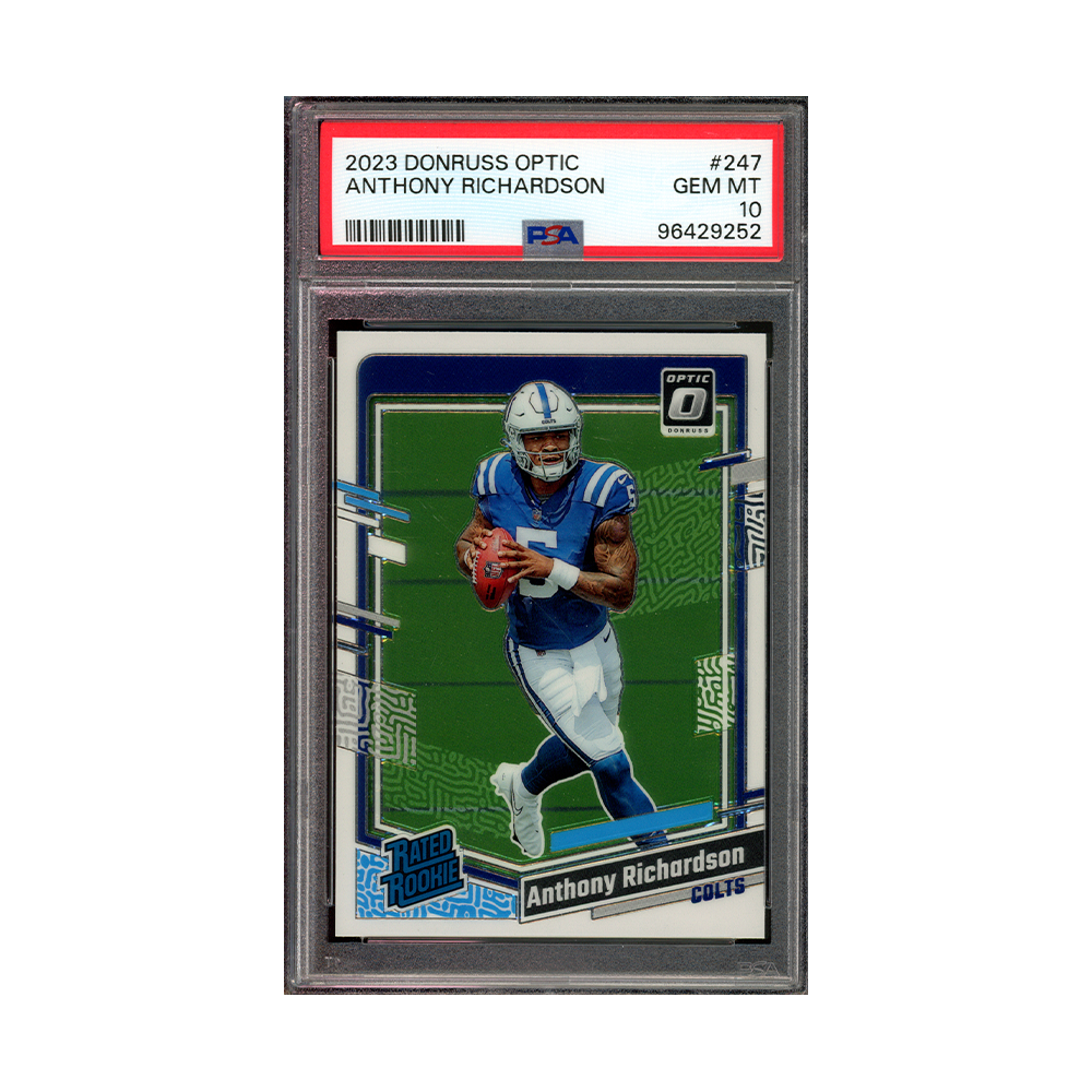 Anthony Richardson 2023 Panini Donruss Optic Football Rated Rookie PSA 10