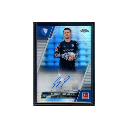 Manuel Riemann 2021-22 Topps Chrome Bundesliga Silver Refractor Auto /175