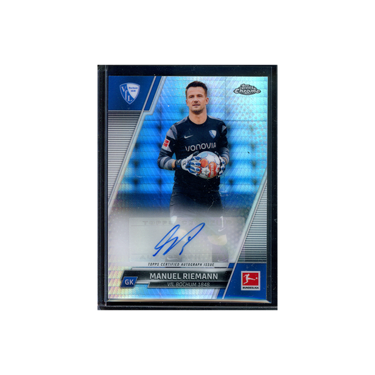 Manuel Riemann 2021-22 Topps Chrome Bundesliga Silver Refractor Auto /175