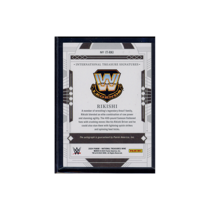 Rikishi 2024 Panini National Treasures WWE International Treasures Auto /75