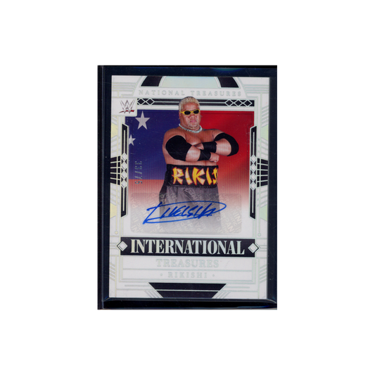 Rikishi 2024 Panini National Treasures WWE International Treasures Auto /75