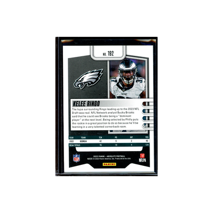 Kelee Ringo 2023 Panini Absolute Football Rookie Green /50