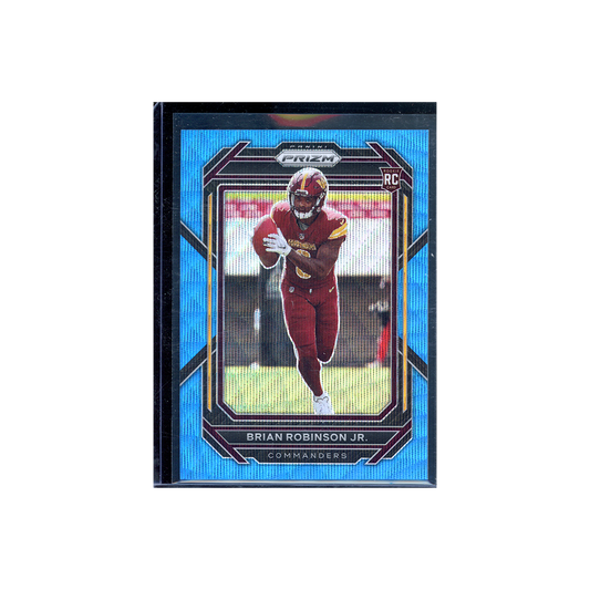 Brian Robinson 2022 Panini Prizm Football Blue Wave Prizm Rookie /199