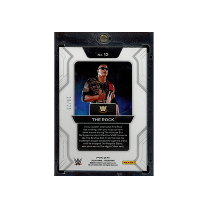 The Rock 2024 Panini Prizm WWE Prizmatic Mojo Prizm /25