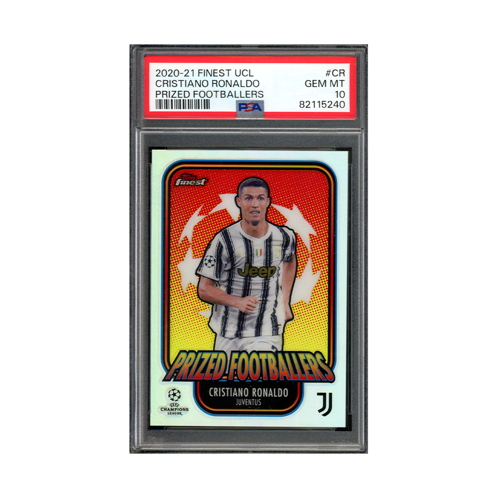 Cristiano Ronaldo 2020-21 Finest UCL Prized Footballers PSA 10