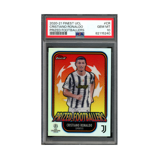 Cristiano Ronaldo 2020-21 Finest UCL Prized Footballers PSA 10