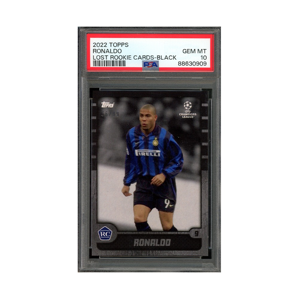 Ronaldo 2022 Topps Lost Rookie Cards Black /99 PSA 10