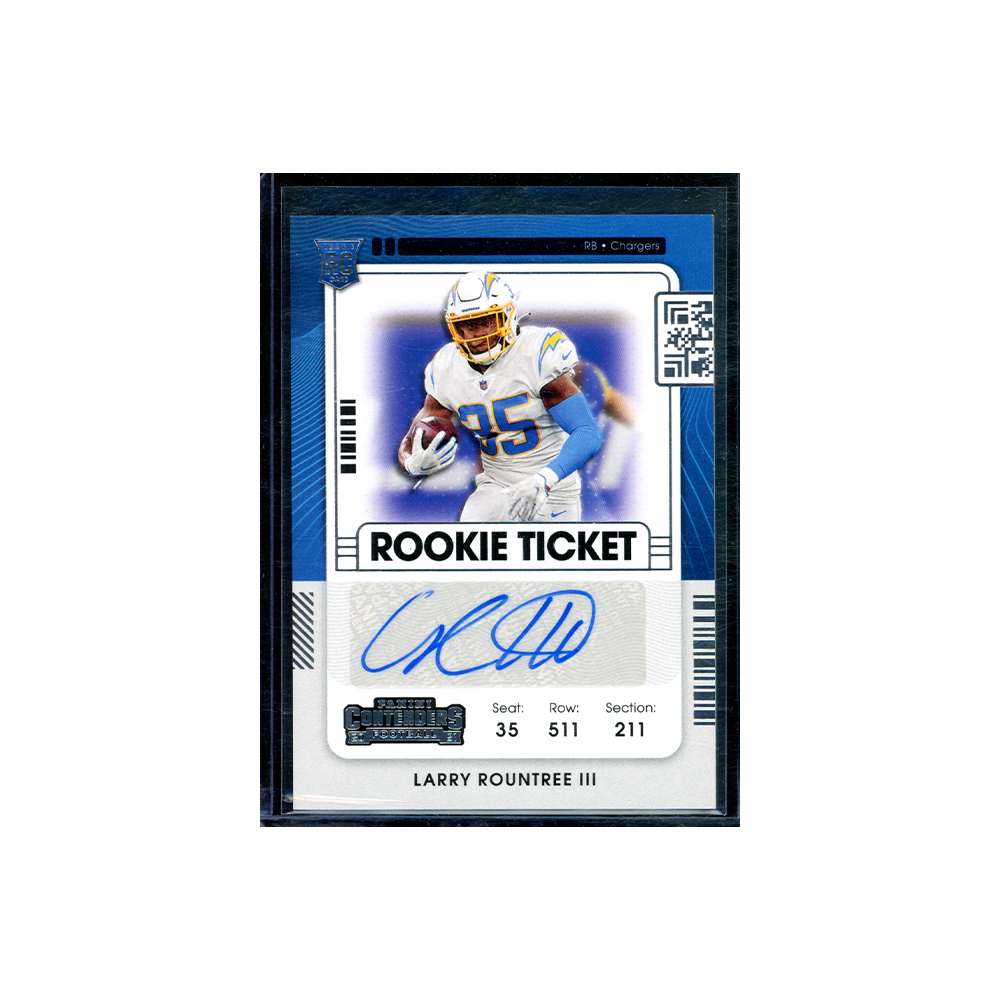 Larry Rountree III 2021 Panini Contenders Football Rookie Ticket Auto