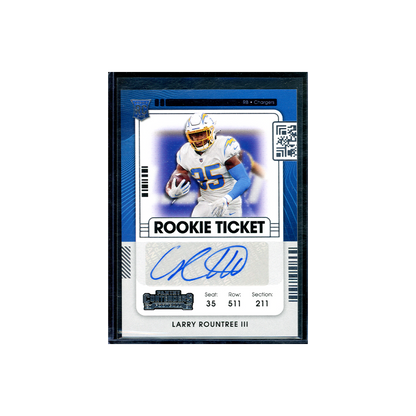 Larry Rountree III 2021 Panini Contenders Football Rookie Ticket Auto