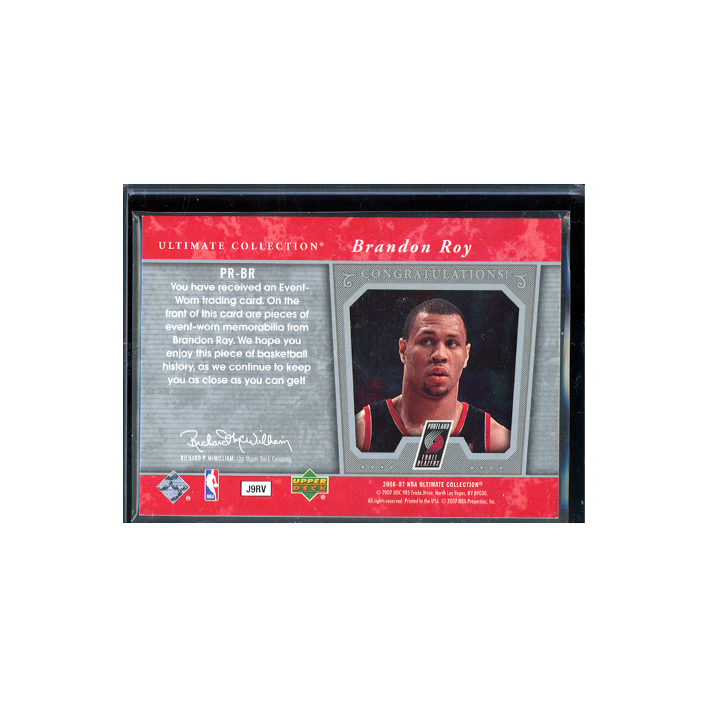 Brandon Roy 2006-07 Upper Deck NBA Ultimate Collection Premium Swatches /75