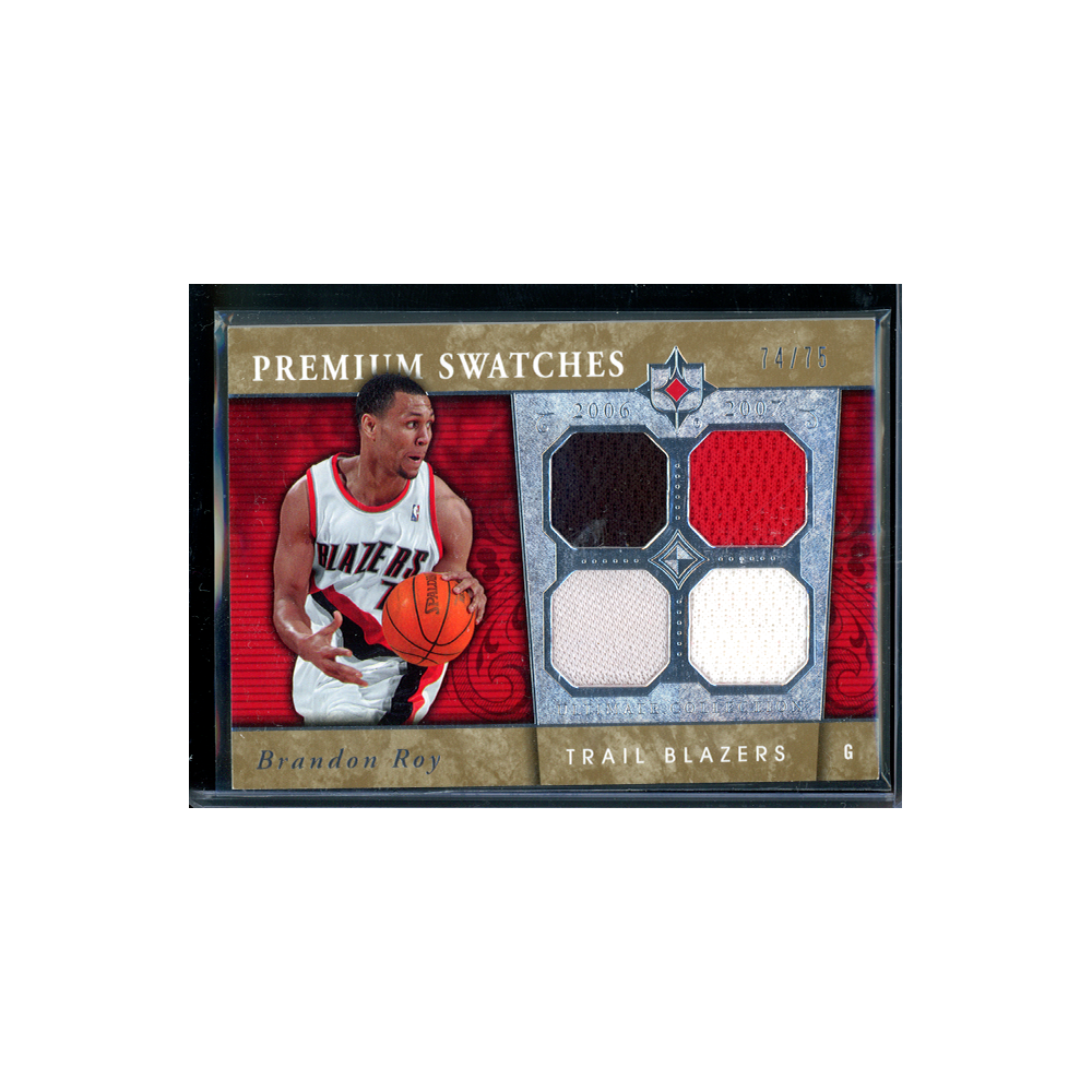 Brandon Roy 2006-07 Upper Deck NBA Ultimate Collection Premium Swatches /75