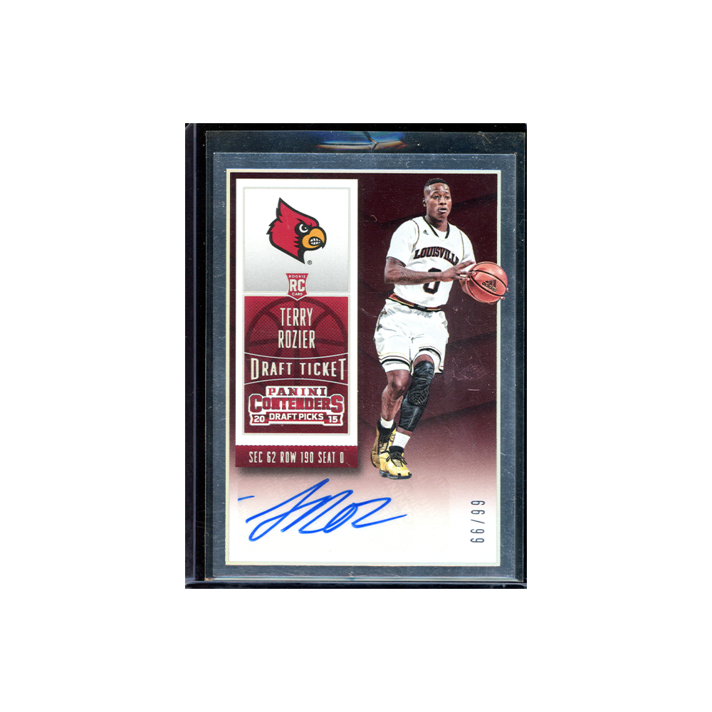 Terry Rozier 2015 Panini Contenders Drafft Picks Basketball Draft Ticket Rookie Auto /99